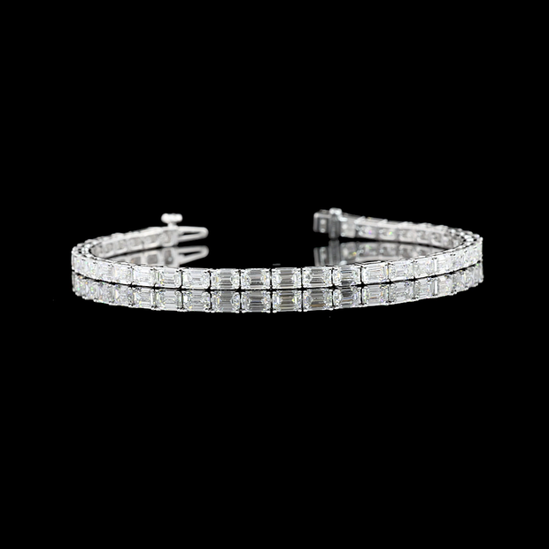 14K WHITE GOLDTennis Necklace