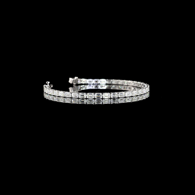 14K WHITE GOLDTennis Necklace
