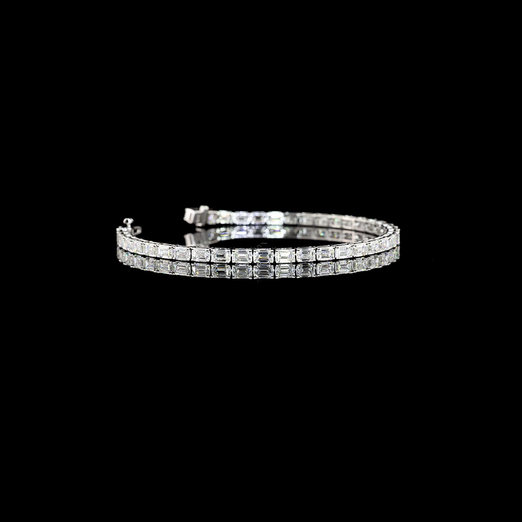 14K WHITE GOLDTennis Necklace
