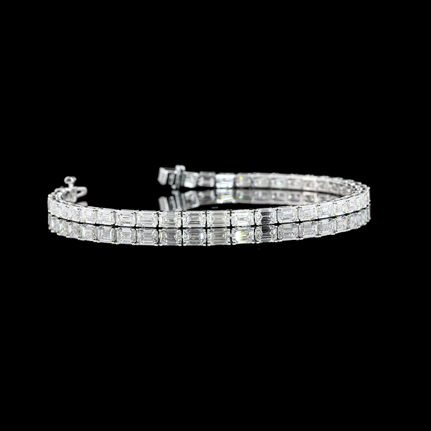 14K WHITE GOLDTennis Necklace