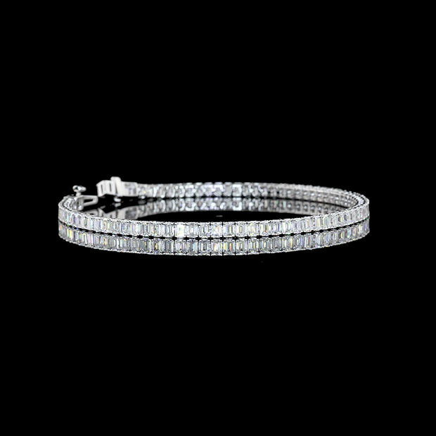 14K WHITE GOLDTennis Necklace