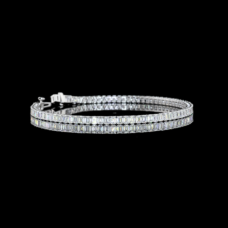 14K WHITE GOLDTennis Necklace