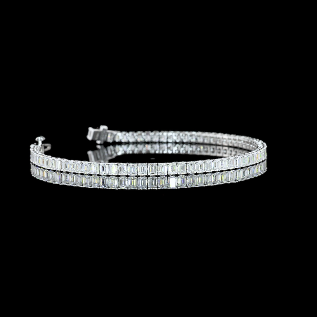 14K WHITE GOLDTennis Necklace