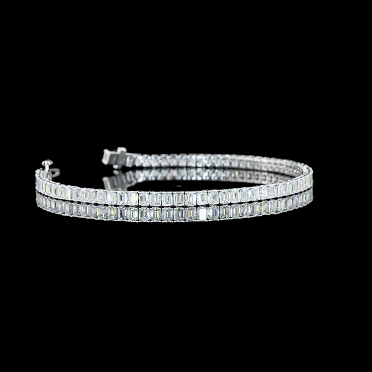 14K WHITE GOLDTennis Necklace