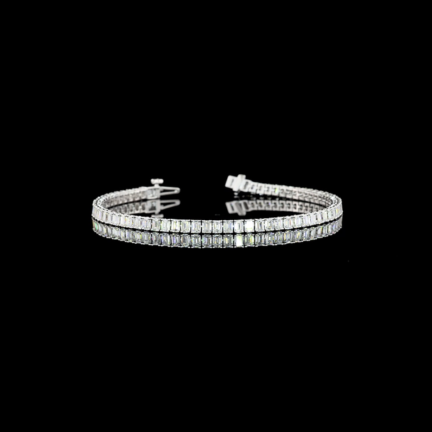 14K WHITE GOLDTennis Necklace
