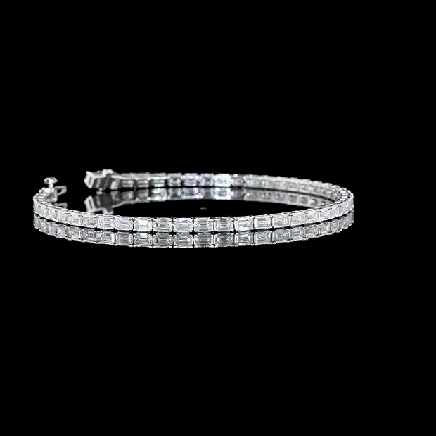 14K WHITE GOLDTennis Necklace