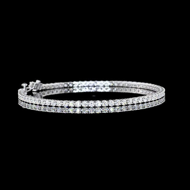 14K WHITE GOLDTennis Necklace