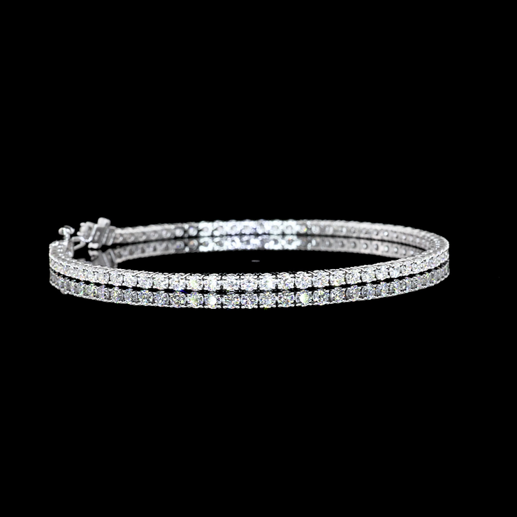 14K WHITE GOLDTennis Necklace