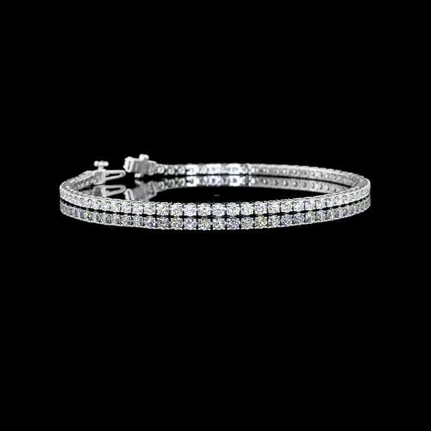 14K WHITE GOLDTennis Necklace