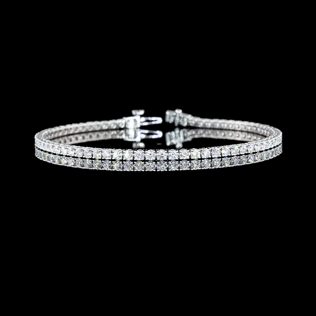 14K WHITE GOLDTennis Necklace
