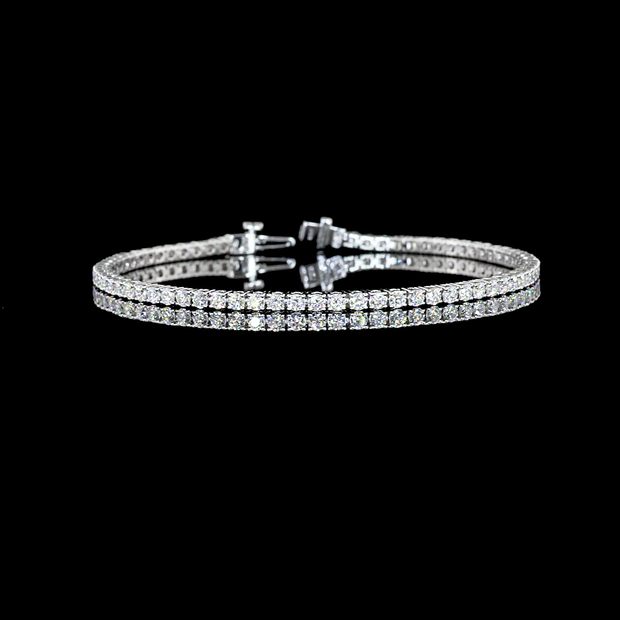 14K WHITE GOLDTennis Necklace