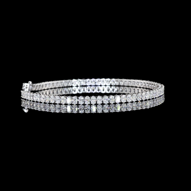 14K WHITE GOLDTennis Necklace