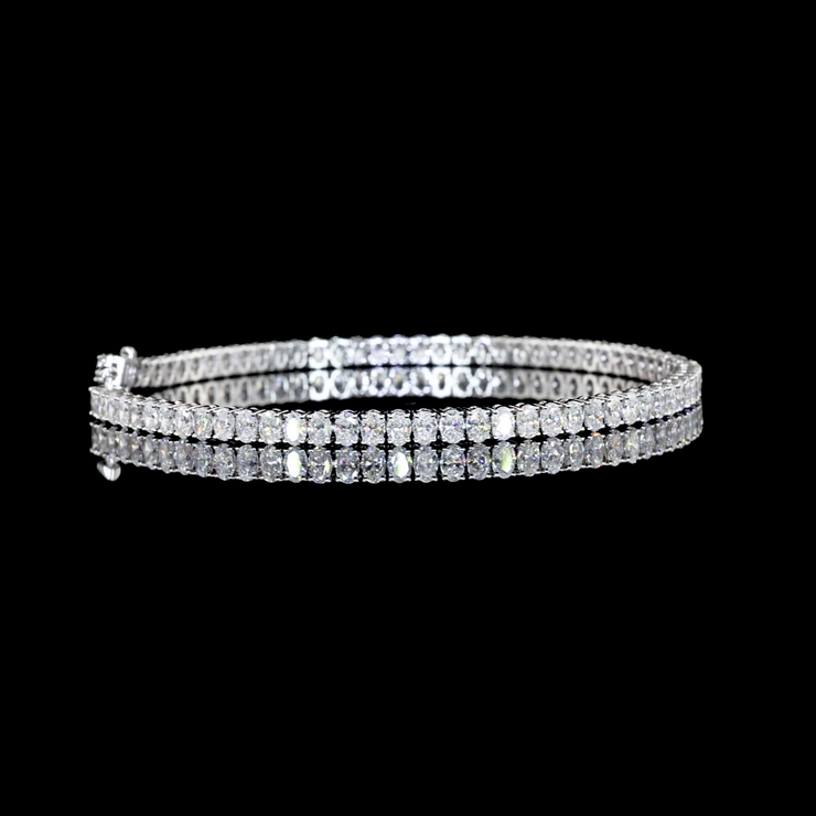 14K WHITE GOLDTennis Necklace