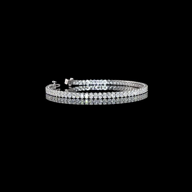 14K WHITE GOLDTennis Necklace