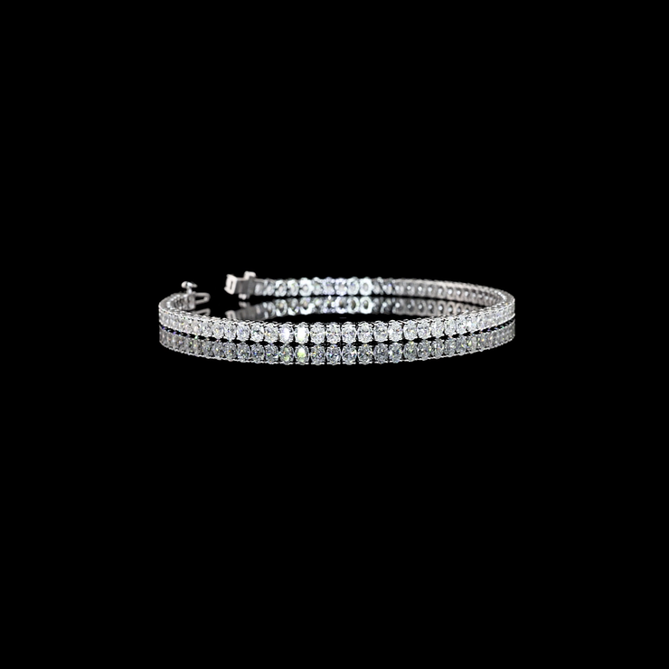 14K WHITE GOLDTennis Necklace