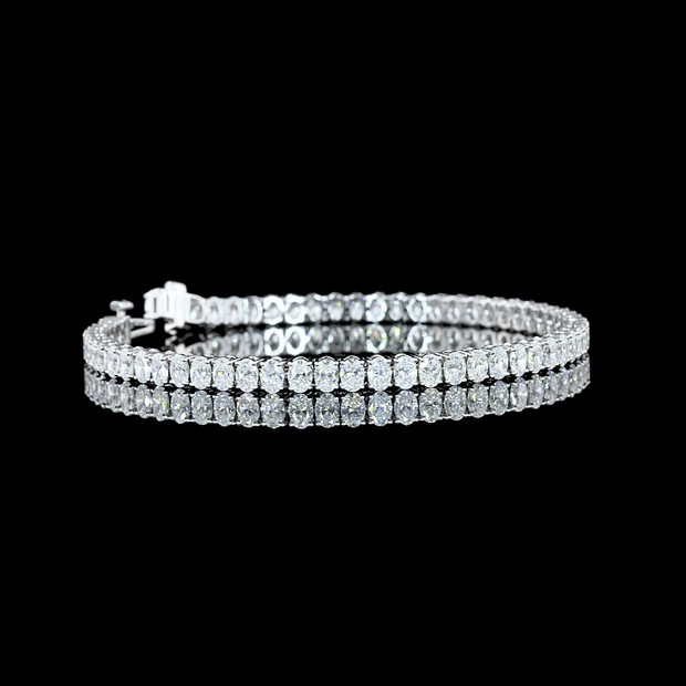 14K WHITE GOLDTennis Necklace