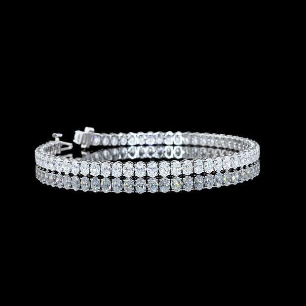 14K WHITE GOLDTennis Necklace