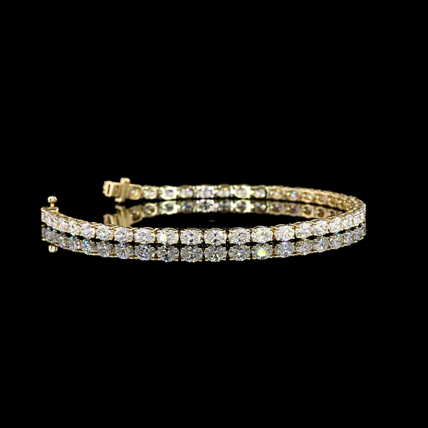 14K YELLOW GOLDTennis Necklace