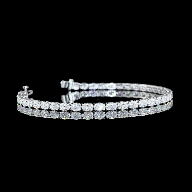 14K WHITE GOLDTennis Necklace