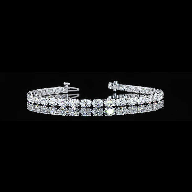 14K WHITE GOLDTennis Necklace