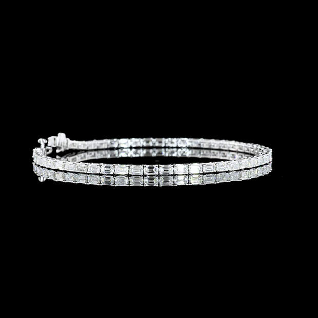 14K WHITE GOLDTennis Necklace
