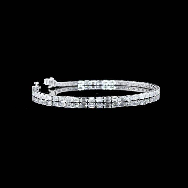 14K WHITE GOLDTennis Necklace