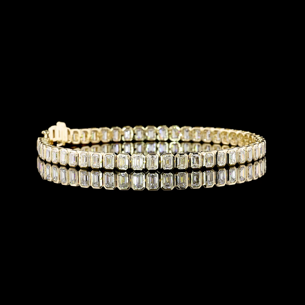 14K YELLOW GOLDTennis Necklace