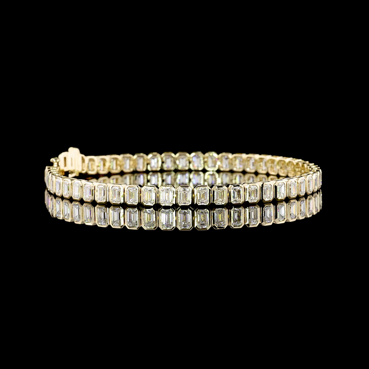 14K YELLOW GOLDTennis Necklace