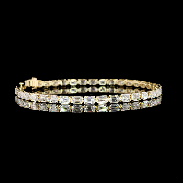 14K YELLOW GOLDTennis Necklace