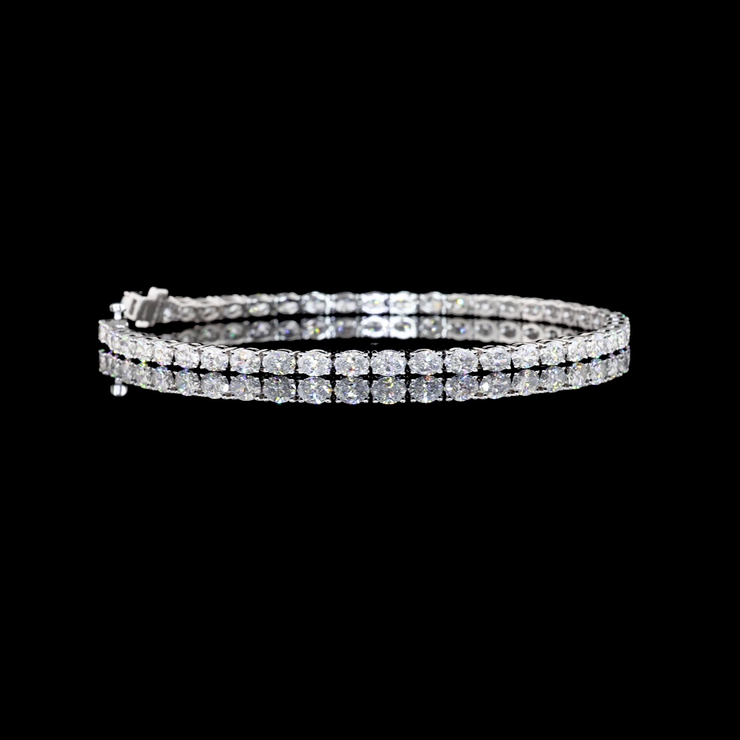 14K WHITE GOLDTennis Necklace