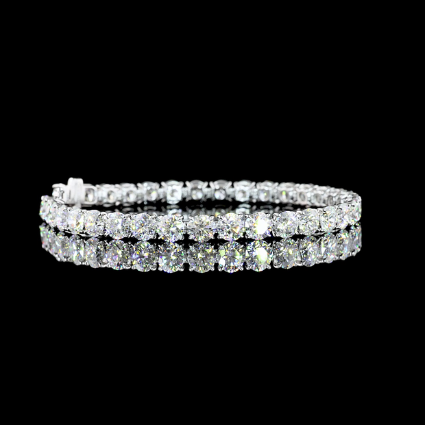 14K WHITE GOLDTennis Necklace