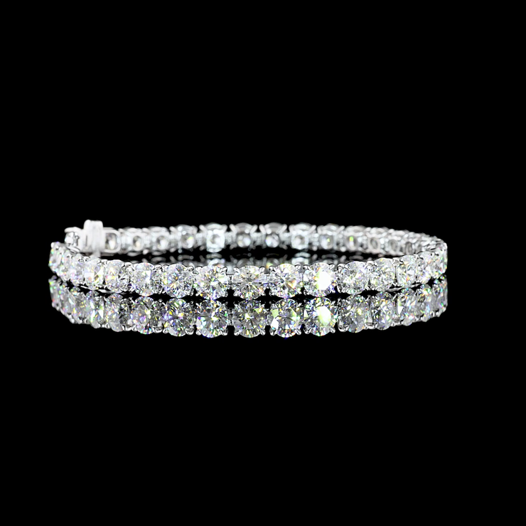 14K WHITE GOLDTennis Necklace