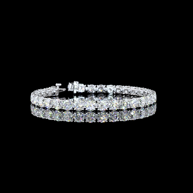 14K WHITE GOLDTennis Necklace