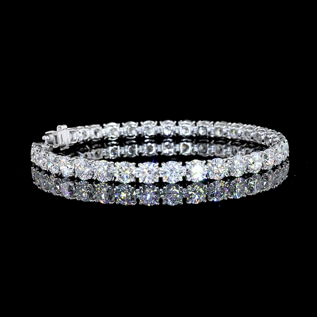 14K WHITE GOLDTennis Necklace