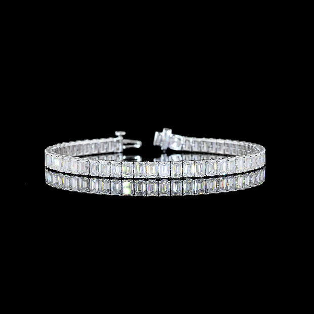 14K WHITE GOLDTennis Necklace
