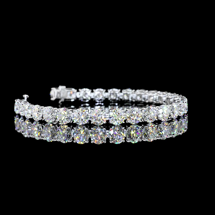 14K WHITE GOLDTennis Necklace