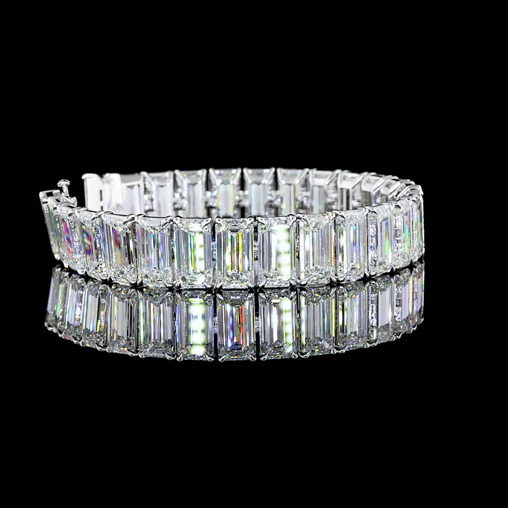 14K WHITE GOLDTennis Necklace