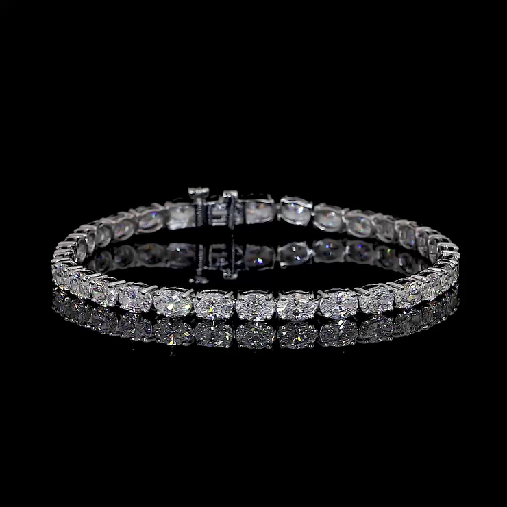 14K WHITE GOLDTennis Necklace