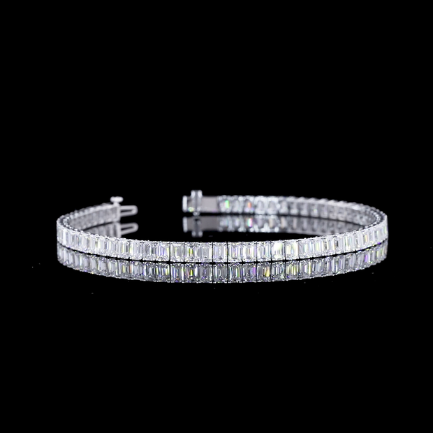 14K WHITE GOLDTennis Necklace