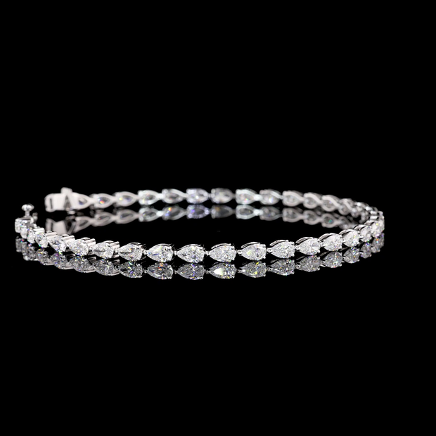 14K WHITE GOLDTennis Necklace