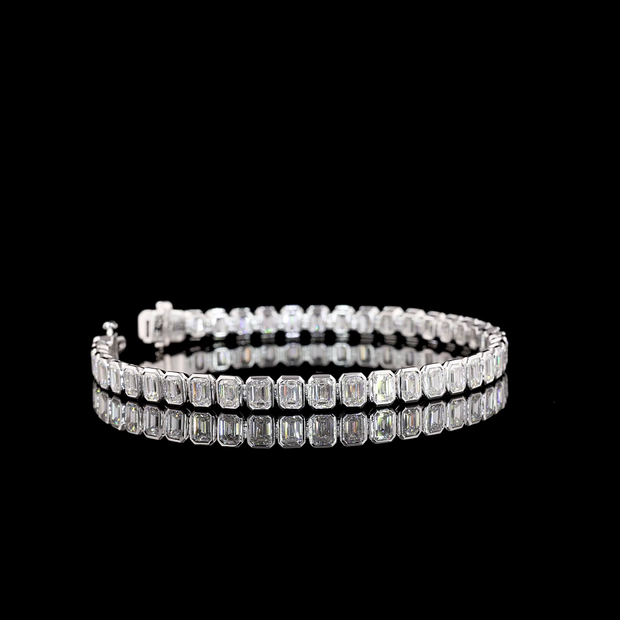 14K WHITE GOLDTennis Necklace