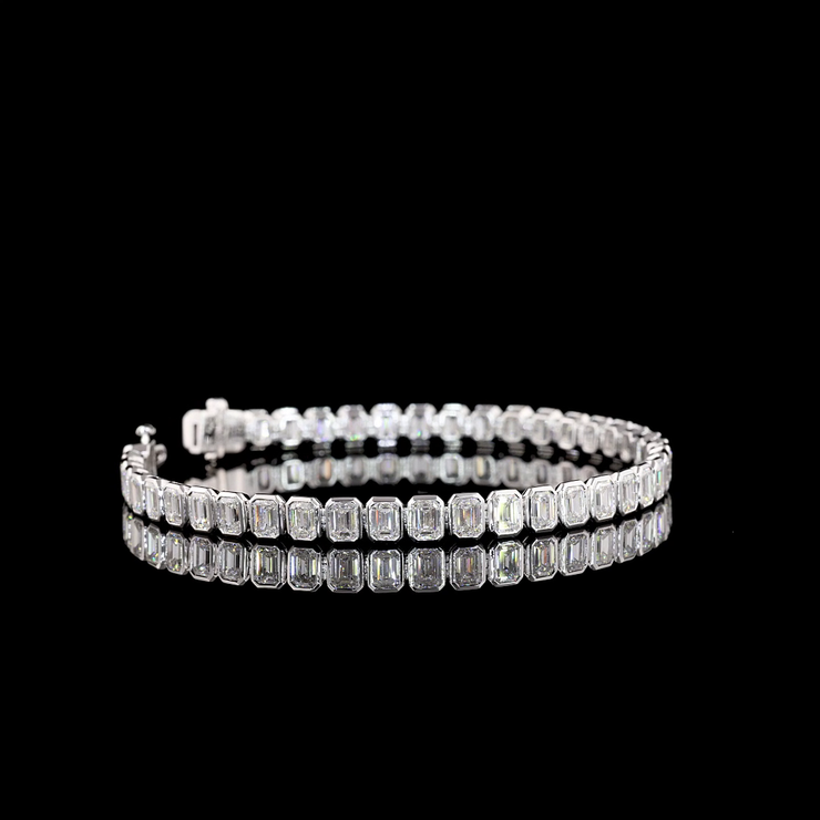 14K WHITE GOLDTennis Necklace