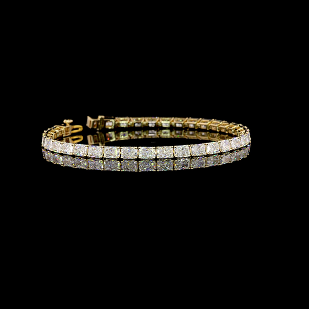 14K YELLOW GOLDTennis Necklace