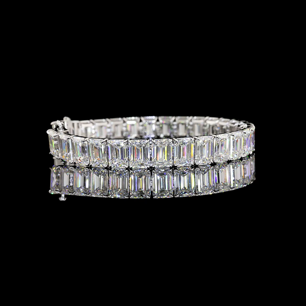 14K WHITE GOLDTennis Necklace