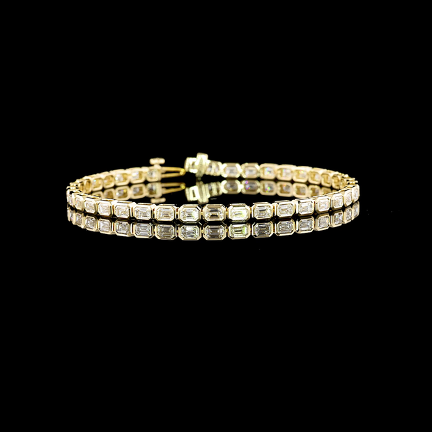 14K YELLOW GOLDTennis Necklace