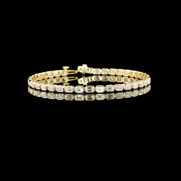 14K YELLOW GOLDTennis Necklace