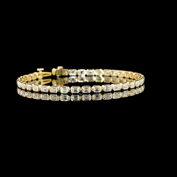 14K YELLOW GOLDTennis Necklace