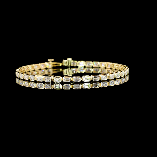 14K YELLOW GOLDTennis Necklace