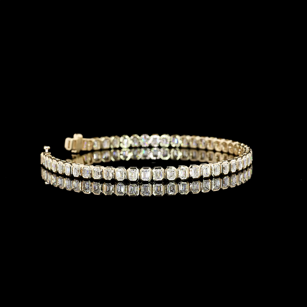 14K YELLOW GOLDTennis Necklace