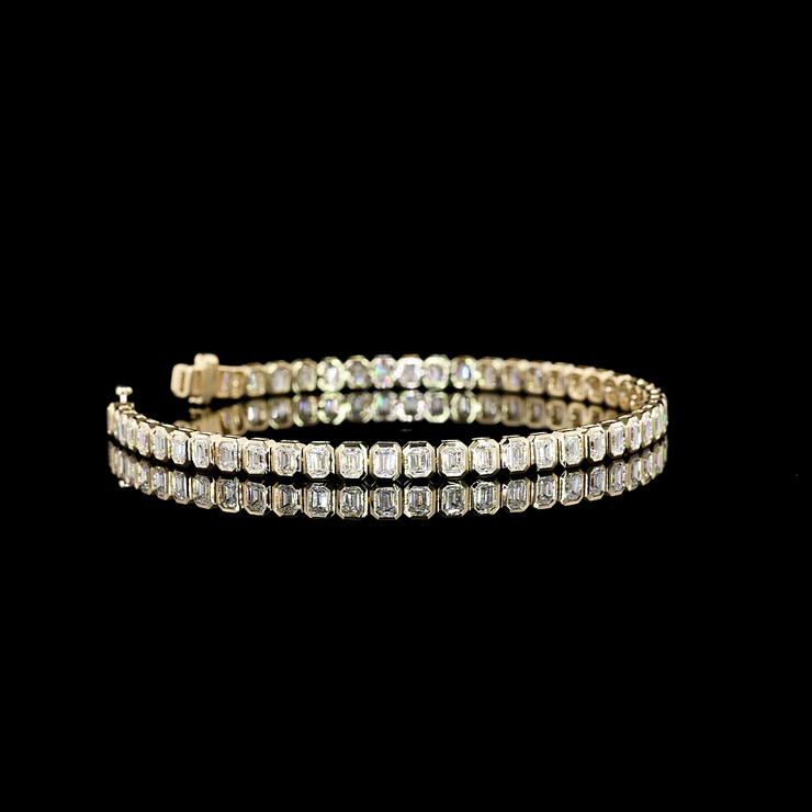 14K YELLOW GOLDTennis Necklace
